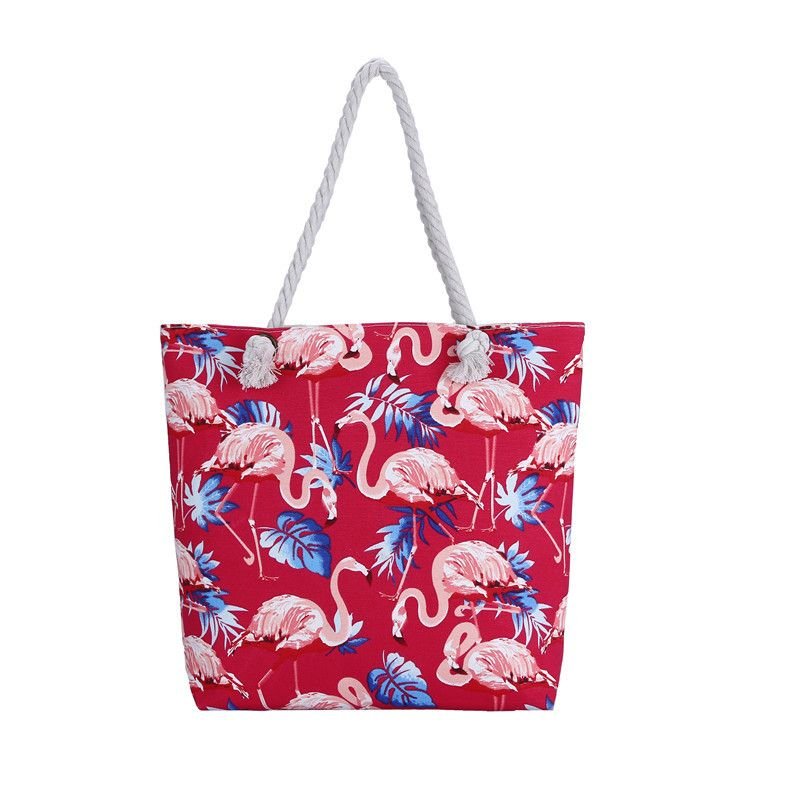 Bohemian Double-Face Printed Canvas Tote Bag