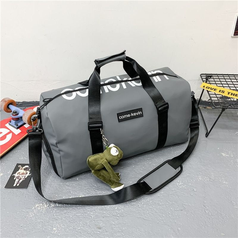 Men Casual Athleisure Letter Print Dry And Wet Separation Oxford Duffle Bags