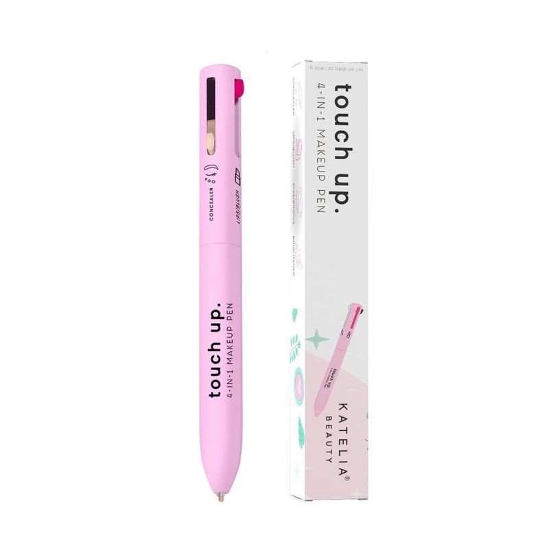 OEM Women Non-Blooming Four-Color Lip Line High-Gloss Eyeliner Eyebrow Pencil 4 In 1 Makeup Pen