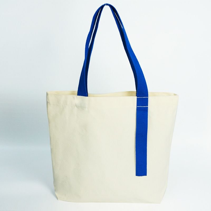 Simple Multicolor Ribbon Canvas Tote Bag