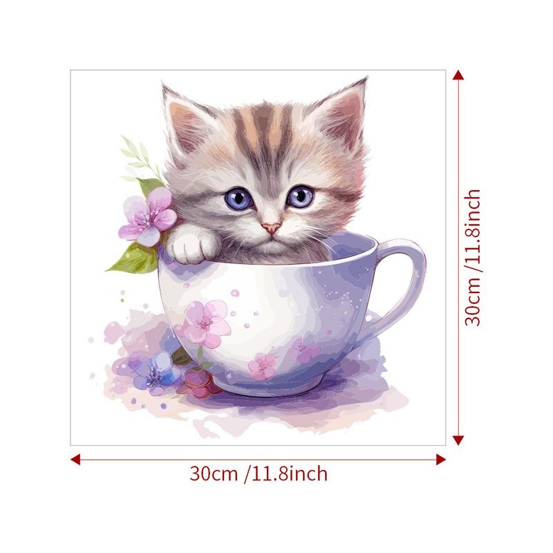 Simple Home Cute Cat Elephant Toilet Toilet Sticker