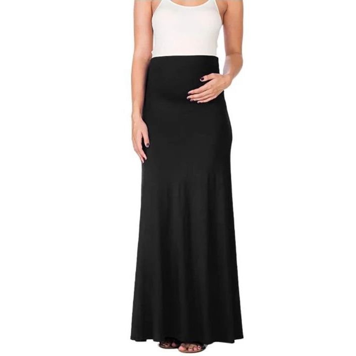 Summer Pregnant Women Fashionable Simple High Waist Adjustable Abdominal Skirt