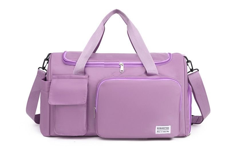 Men Fashion Casual Solid Color Dry And Wet Separation Oxford Duffle Bags