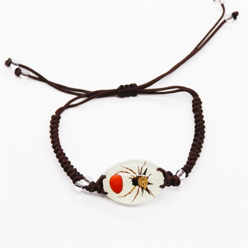 Summer Women Fashion Luminous Insect Amber Woven Bracelet 6-Bag