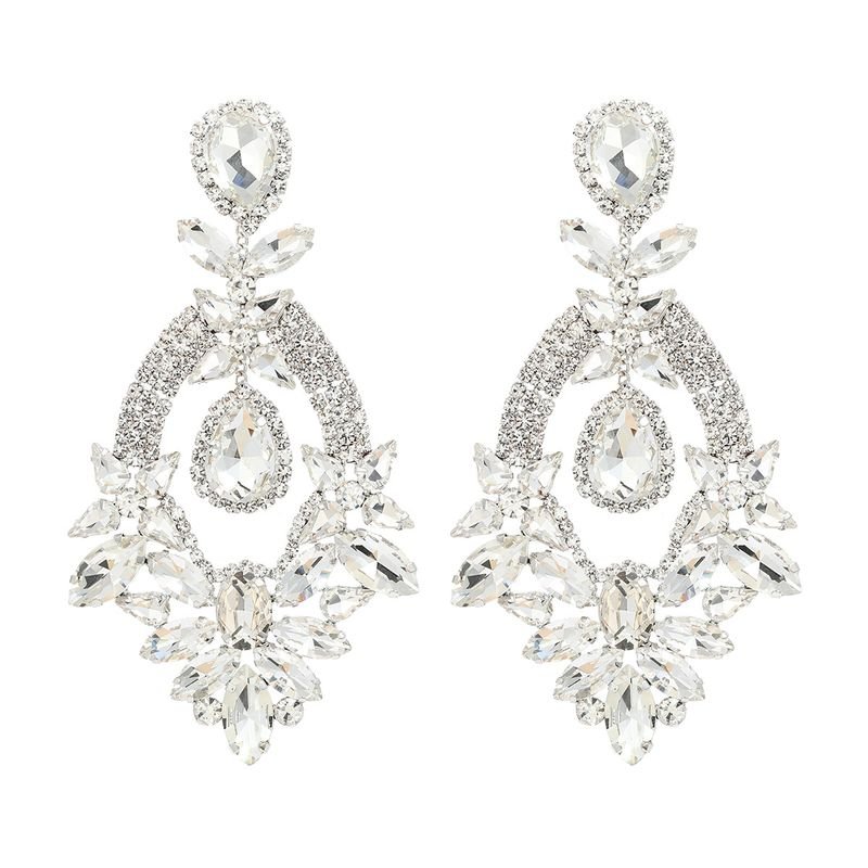 Exaggerated Fashion Rhinestone Earrings