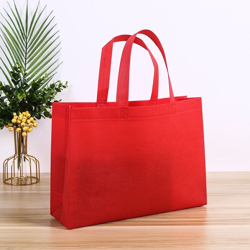 Simple Solid Color Non-Woven Portable Packaging Bag