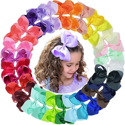 Kids Girls Cute Solid Color Bow Hairpin