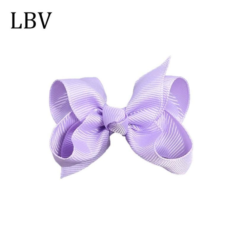 Kids Girls Cute Solid Color Bow Hairpin