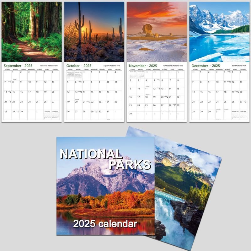 2025 National Park Saddle Spike Calendar