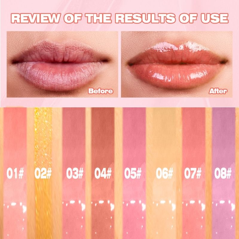 Qic Lip Oil 8 Color Lip Balm Moisturizing Lightening Lip Oil Beauty Makeup