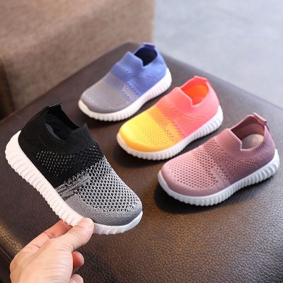 Children Kids Baby Fashion Girls Boys Casual Breathable Net Contrast Color Sneakers Shoes