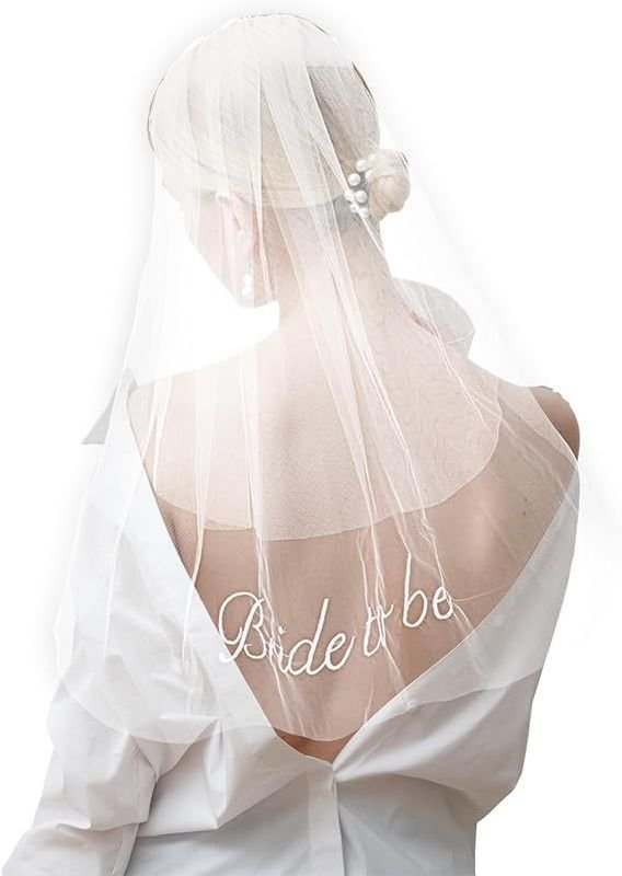 Bride To Be Veil Wedding Party Bridesmaid Veil Bachelorette Veil