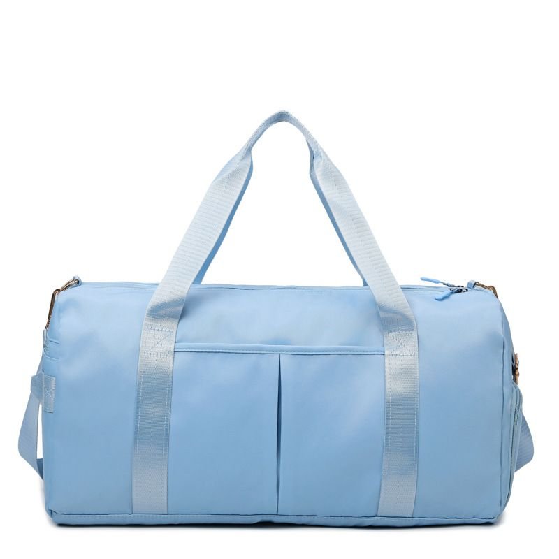Men Fashion Casual Athleisure Solid Color Dry Wet Separation Oxford Duffle Bags
