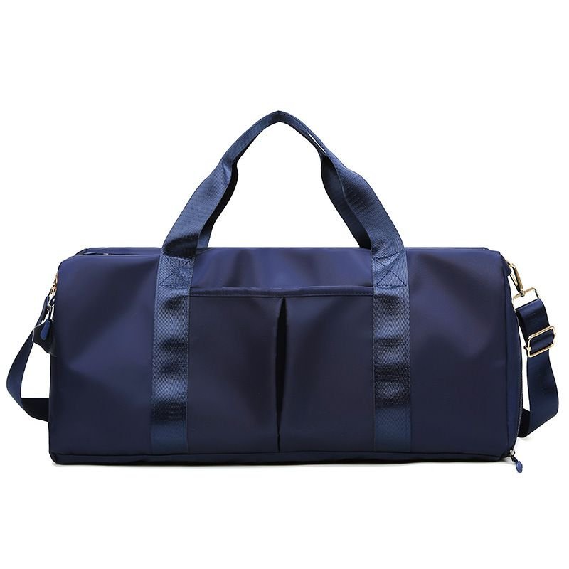 Men Fashion Casual Athleisure Solid Color Dry Wet Separation Oxford Duffle Bags