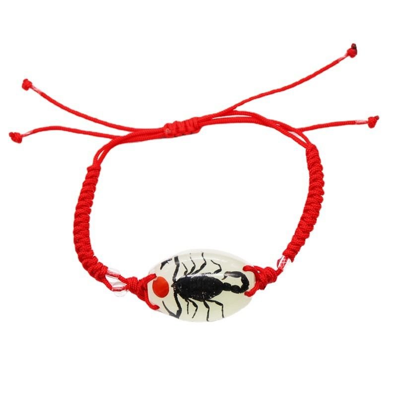 Summer Women Fashion Luminous Insect Amber Woven Bracelet 6-Bag