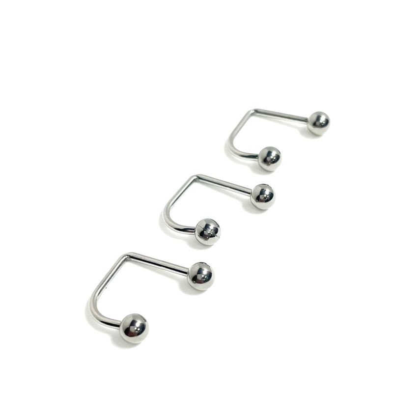 Women Fashion Simple Stainless Steel U-Shaped Lip Nail Body Piercing Jewelry