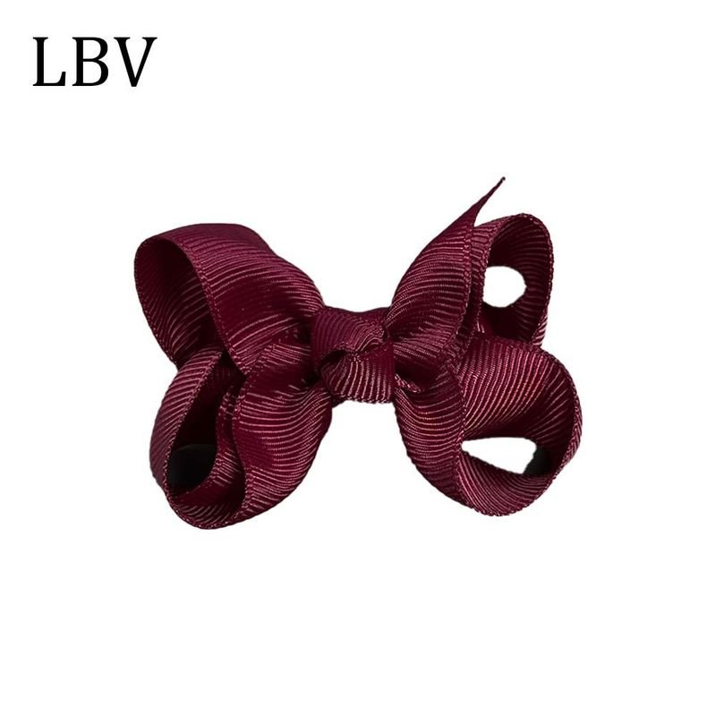 Kids Girls Cute Solid Color Bow Hairpin