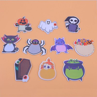 Simple Creative Cartoon Cute Halloween Theme Alien Post-It 10-Set