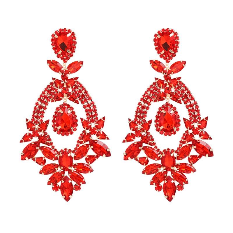 Exaggerated Fashion Rhinestone Earrings