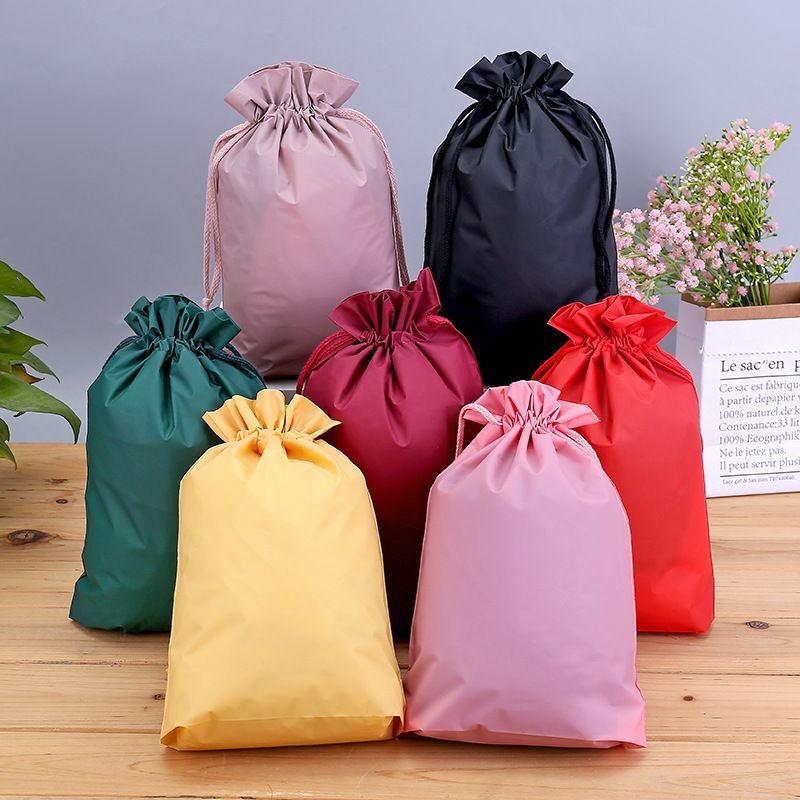 Solid Color Beam Dust-Proof Storage Drawstring Small Cloth Bag