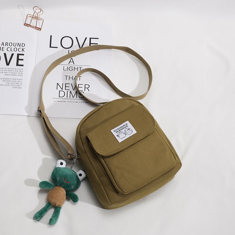 Street Casual Canvas Crossbody Bag