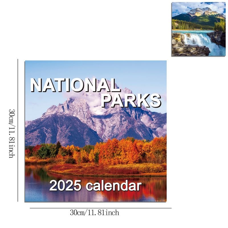 2025 National Park Saddle Spike Calendar