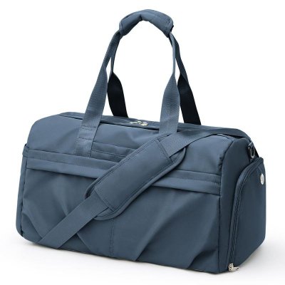 Men Leisure Sports Basic Solid Color Large Capacity Oxford Duffle Bag