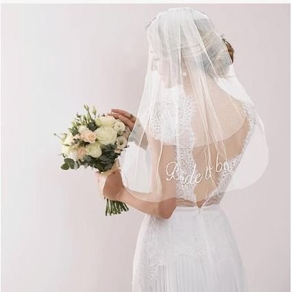 Bride To Be Veil Wedding Party Bridesmaid Veil Bachelorette Veil