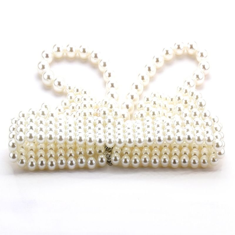 Women Fashion Exaggerated Pearl Bra Body Chain