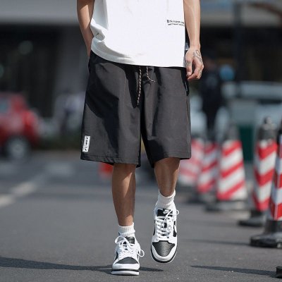 Men Summer Casual Solid Loose Sports Shorts