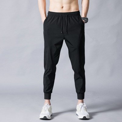 Men Fashion Casual Basic Solid Color Plus Size Jogger Pants