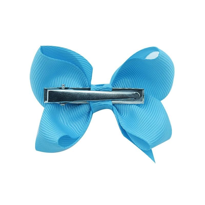 Kids Girls Cute Solid Color Bow Hairpin