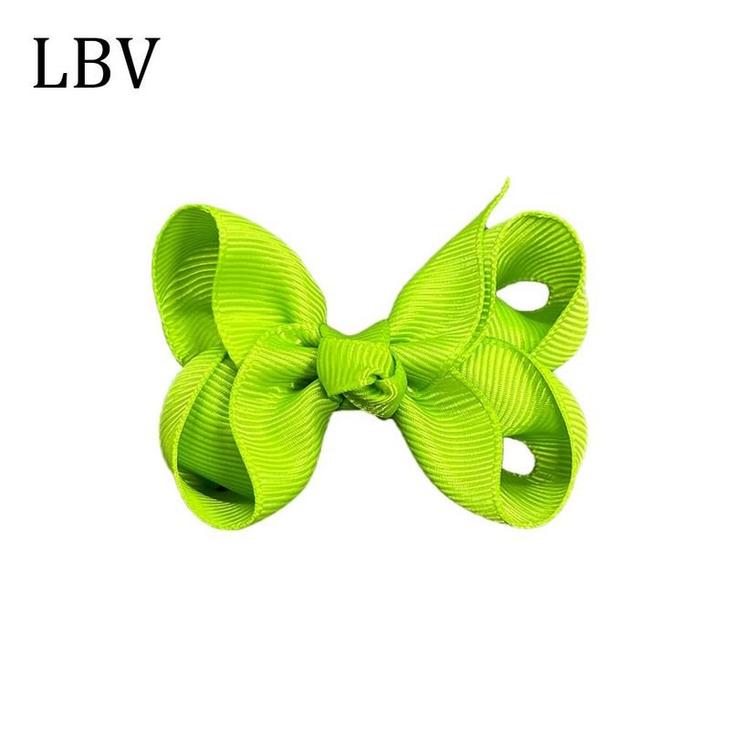 Kids Girls Cute Solid Color Bow Hairpin