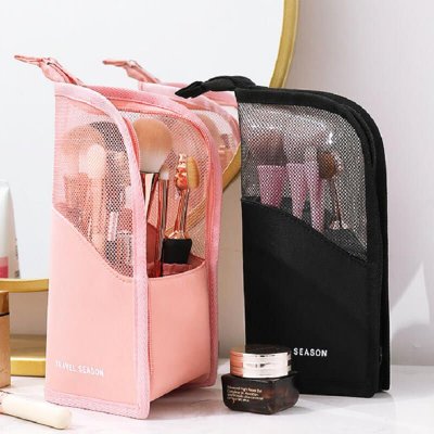 Women Simple Vertical Large Capacity Waterproof Cosmetic Bag